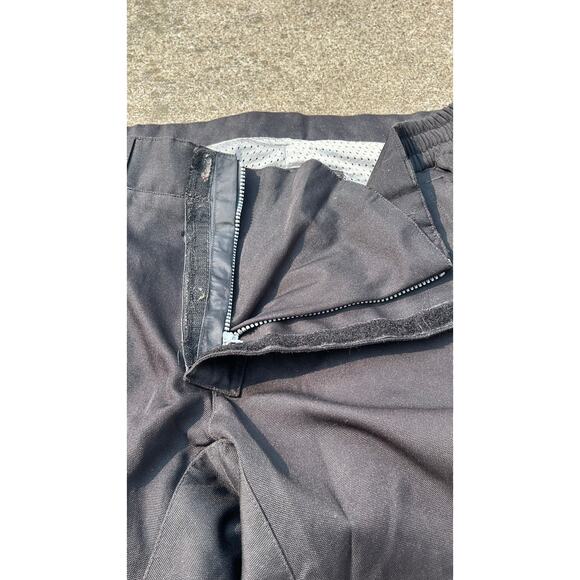 Teknic Men Size 34 Black Hydro Guard Zip Fly Velcro Breathable Motorcycle Pants - Picture 3 of 13